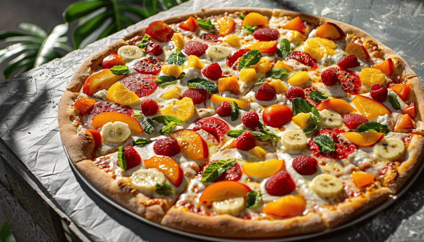 Découverte de la tutti frutti pizza, un mélange audacieux de saveurs