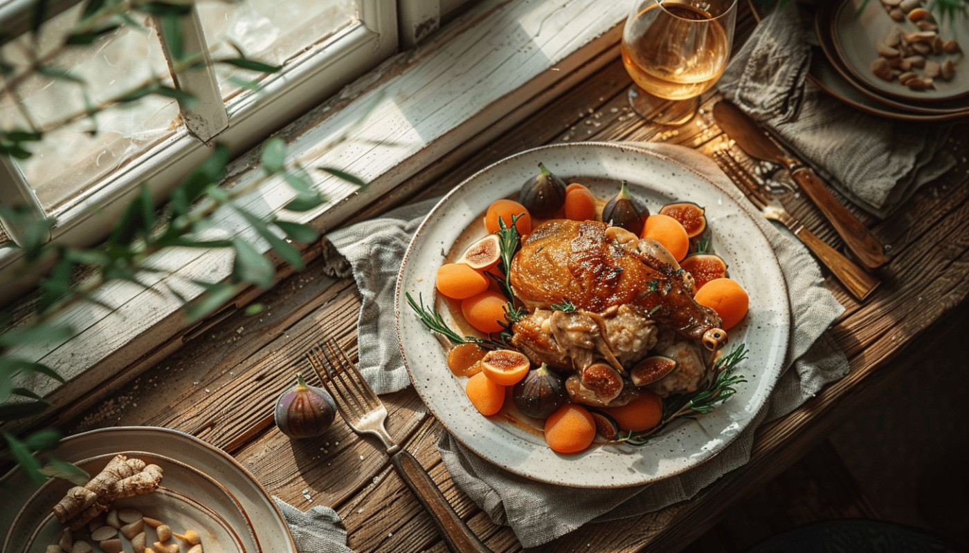 La recette gourmande du chapon farci aux abricots et figues pour un repas festif