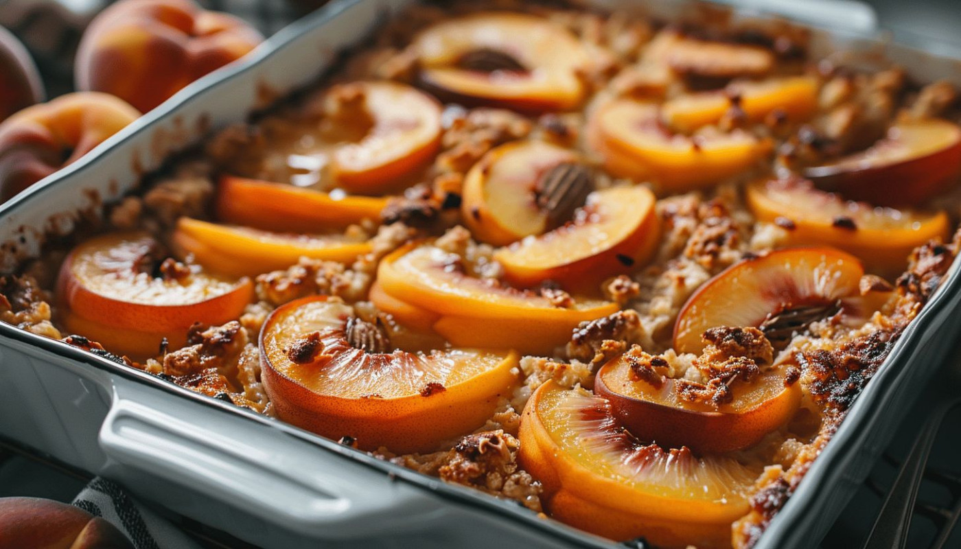 Recette estivale : le gratin de nectarines, un dessert fruité et gourmand