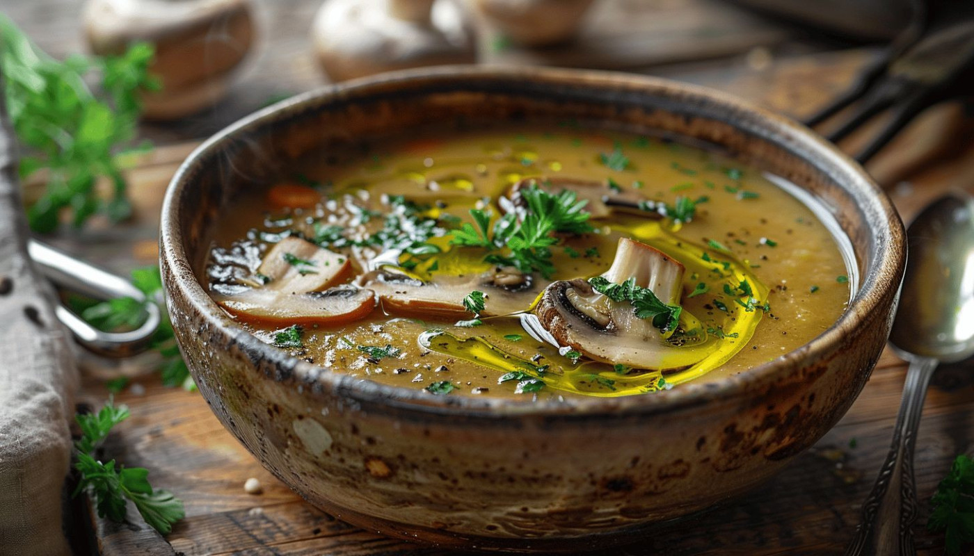Savourez la soupe de légumes aux champignons : un délice pour les papilles